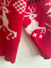 Load image into Gallery viewer, Christmas Element Dropped Shoulder  Sweater