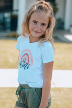 Load image into Gallery viewer, Girls Graphic Round Neck Tee Shirt