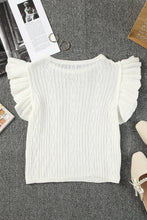 Load image into Gallery viewer, Flutter Sleeve Pompom Detail Knit Top