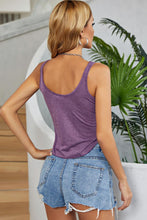 Load image into Gallery viewer, Curved Hem Round Neck Tank