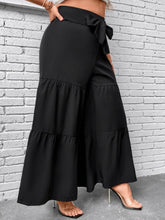 Load image into Gallery viewer, Plus Size Tiered Wide Leg Pants