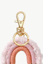 Load image into Gallery viewer, Fringe Trim Rainbow Key Chain