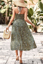 Load image into Gallery viewer, Floral Strapless Slit Midi Dress with Pockets