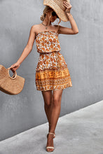 Load image into Gallery viewer, Bohemian Frill Trim Strapless Dress