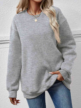 Load image into Gallery viewer, Round Neck Long Sleeve Sweatshirt