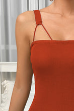 Load image into Gallery viewer, Straight Neck Sleeveless Pencil Dress