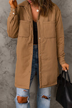 Load image into Gallery viewer, Snap Down Side Slit Jacket with Pockets