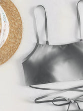 Load image into Gallery viewer, Tied Gradient Spaghetti Strap Three-Piece Swim Set