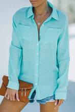 Load image into Gallery viewer, Button-Up Shirt with Breast Pockets