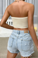 Load image into Gallery viewer, Straight Neck Tie Front Knit Top