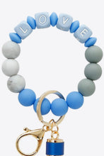 Load image into Gallery viewer, LOVE Beaded Keychain with Tassel