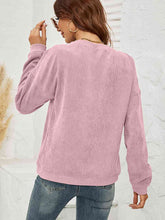 Load image into Gallery viewer, Round Neck Dropped Shoulder THE HELL I WON'T Graphic Sweatshirt