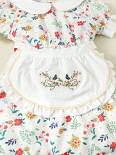Load image into Gallery viewer, Floral Peter Pan Collar Flounce Sleeve Dress