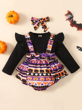 Load image into Gallery viewer, Baby Printed Round Neck Long Sleeve Bodysuit