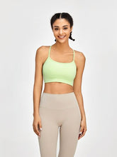 Load image into Gallery viewer, Crisscross Spaghetti Strap Active Bra