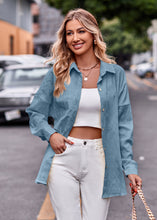 Load image into Gallery viewer, Dropped Shoulder Longline Shirt
