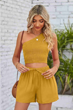 Load image into Gallery viewer, BRIANNY One-Shoulder Top and Shorts Set