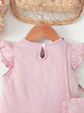 Load image into Gallery viewer, Baby Girl Ruffled Round Neck Mini Dress