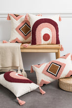 Load image into Gallery viewer, Geometric Graphic Tassel Decorative Throw Pillow Case