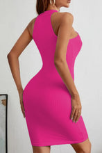 Load image into Gallery viewer, Lace-Up Sleeveless Pencil Dress