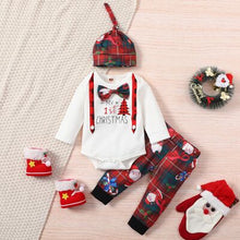 Load image into Gallery viewer, Baby Boy Printed Bow Detail Bodysuit and Pants Set