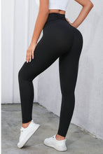 Load image into Gallery viewer, Crisscross Detail Wide Waistband Leggings
