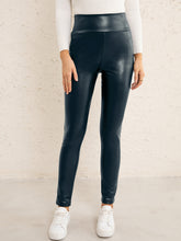 Load image into Gallery viewer, PU High Waist  Straight Pants