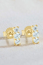 Load image into Gallery viewer, Heartbeat Rhythm 925 Sterling Silver Moissanite Stud Earrings