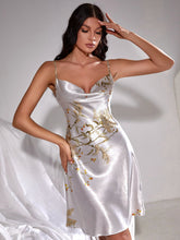 Load image into Gallery viewer, Sleeveless Printed Mini Nightgown