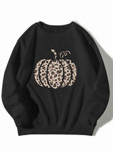 Load image into Gallery viewer, Pumpkin Graphic Round Neck Sweatshirt