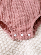 Load image into Gallery viewer, Baby Girl Textured Ruffled Bodysuit
