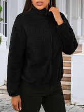 Load image into Gallery viewer, Zip Up Turtleneck Long Sleeve Jacket