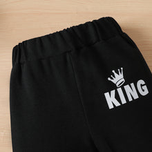 Load image into Gallery viewer, Baby Boy King Graphic Tee and Pants Set