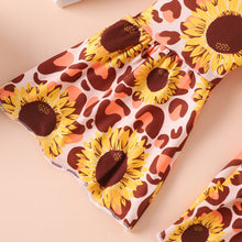 Load image into Gallery viewer, Baby Girl Graphic Top and Printed Flare Pants Set
