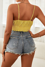 Load image into Gallery viewer, Polka Dot Tied Frill Trim Cami