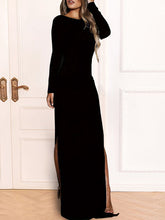 Load image into Gallery viewer, Split Backless Long Sleeve Dress