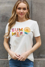 Load image into Gallery viewer, Simply Love Full Size SUMMER VIBES Graphic Cotton Tee