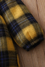 Load image into Gallery viewer, Girls Plaid Ruffled Shirt Dress