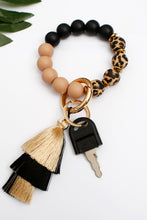Load image into Gallery viewer, Beaded Keychain with Layered Tassel