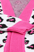 Load image into Gallery viewer, Leopard Contrast Trim Open Front Longline Cardigan