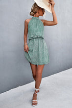 Load image into Gallery viewer, Floral Tied Sleeveless Mini Dress
