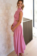 Load image into Gallery viewer, Cutout Mock Neck Sleeveless Dress