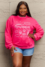 Load image into Gallery viewer, Simply Love Full Size GINGERBREAD Long Sleeve Sweatshirt