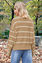 Load image into Gallery viewer, Striped Collared Long Sleeve Sweater