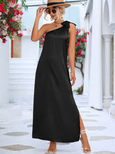 Load image into Gallery viewer, One-Shoulder Slit Maxi Dress