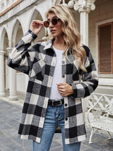 Load image into Gallery viewer, Plaid Collared Neck Long Sleeve Shirt