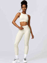 Load image into Gallery viewer, Cutout Cropped Sport Tank and Leggings Set