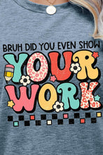 Load image into Gallery viewer, Letter Graphic Short Sleeve T-Shirt