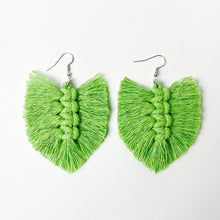 Load image into Gallery viewer, Fringe Detail Dangle Earrings