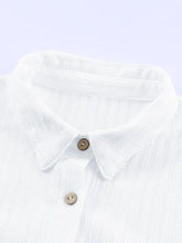 Load image into Gallery viewer, Button Up Collared Neck Slit Shirt Dress